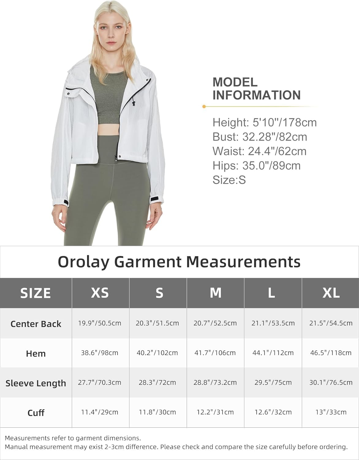 Aurlane Women's Cropped Athletic Jacket Workout Running Yoga Gym Activewear Zip-Up Sun Protection Hoodie Summer Jackets