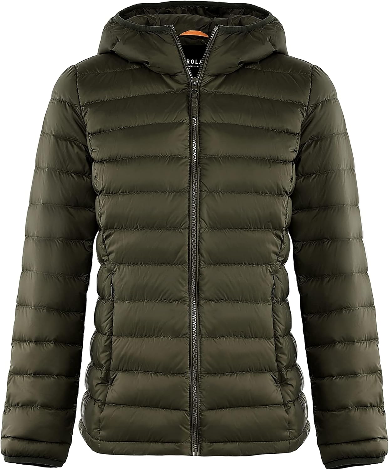 Aurlane Women's Packable Down Jacket Hooded Ultra Light Weight Short Puffer Coat with Pockets