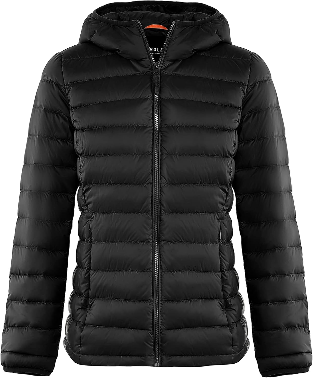 Aurlane Women's Packable Down Jacket Hooded Ultra Light Weight Short Puffer Coat with Pockets